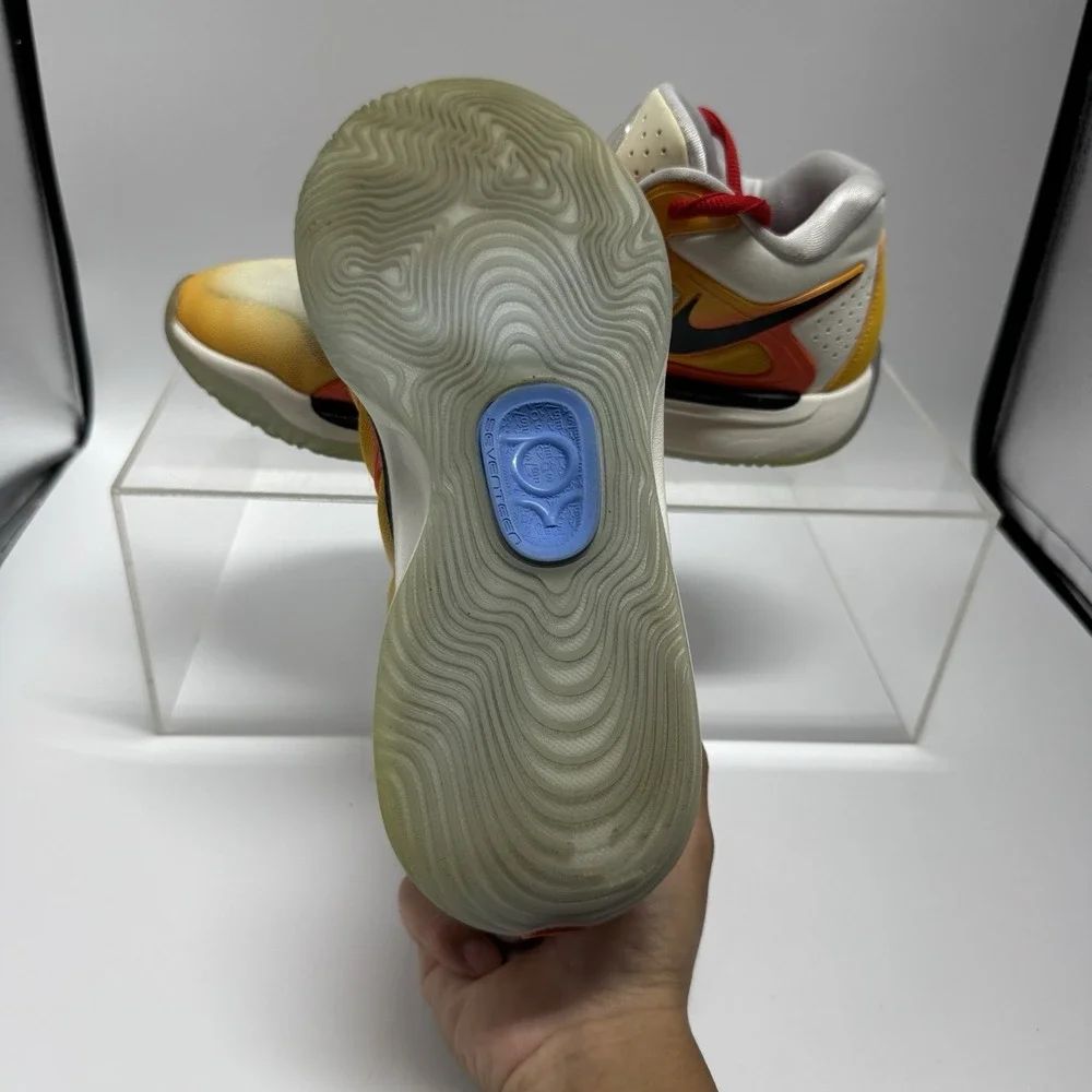 Nike KD 17 Sunrise University Gold Basketball Shoes FJ9487-700 Men's Size 8.5